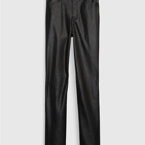 GAP Women’s Vintage Slim Black leather jeans (Size 8)